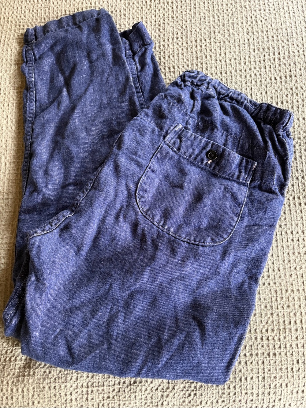 OrSlow Men’s 100% Linen Casual Drawstring Pants - Picture 3 of 10